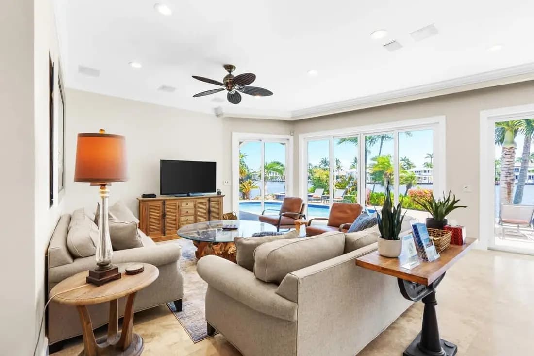 Bright living area at Intracoastal Elegance